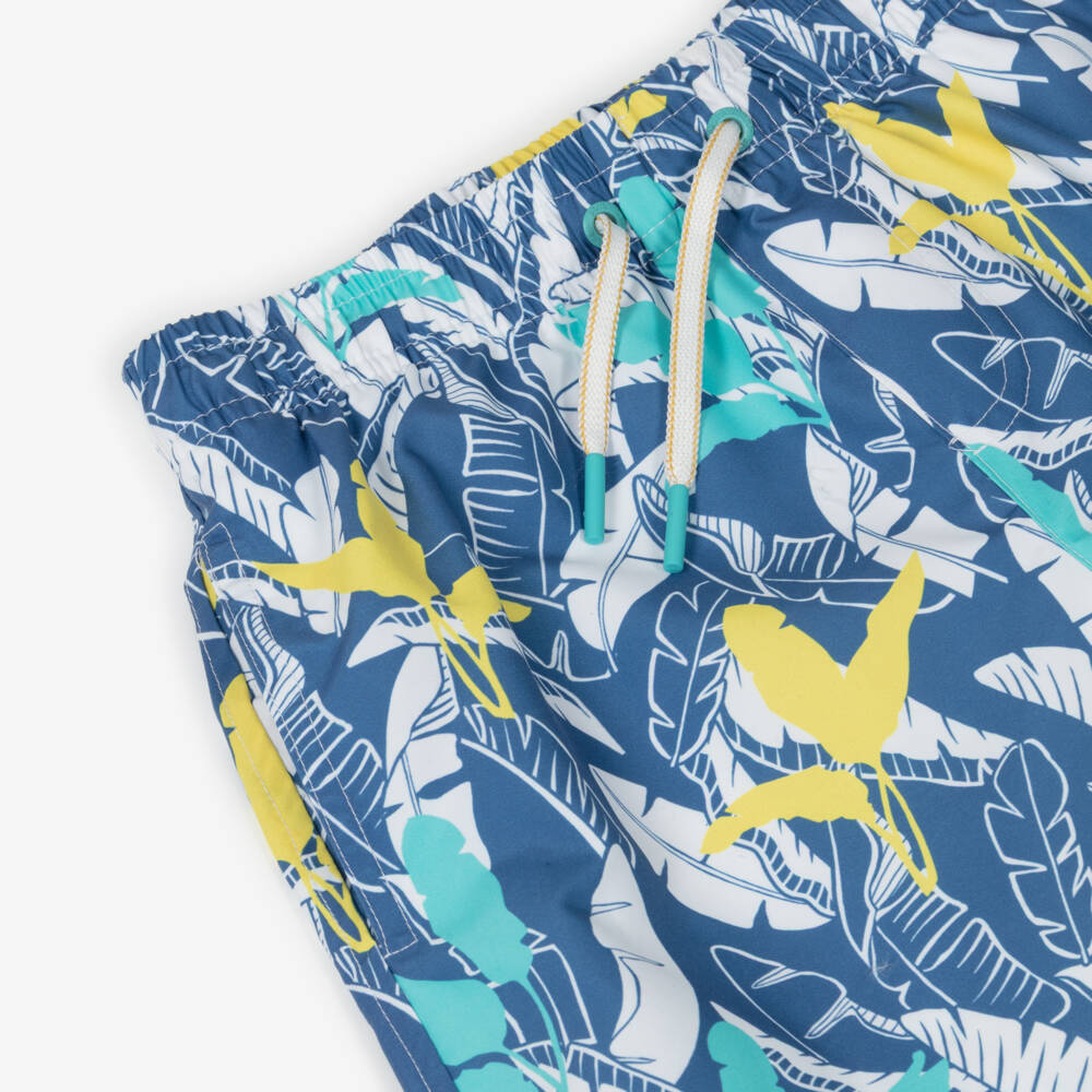 Mayoral Nukutavake-شورت سباحة بطبعة أوراق لون أزرق للأولاد | Childrensalon