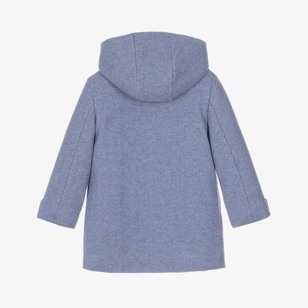 Mayoral-Boys Blue Padded Duffle Coat | Childrensalon