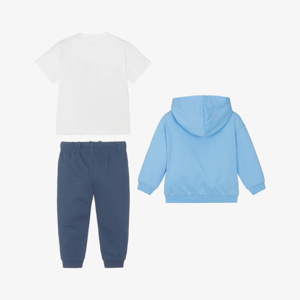 Mayoral-Boys Blue Sailing Dog Tracksuit Set | Childrensalon