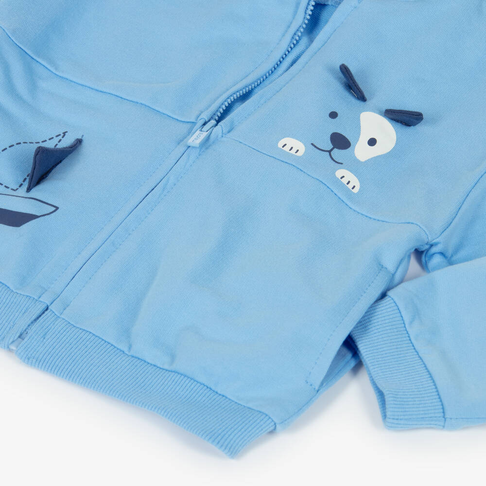 Mayoral-Boys Blue Sailing Dog Tracksuit Set | Childrensalon