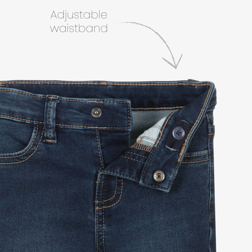 Mayoral-Boys Blue Slim Fit Denim Jeans | Childrensalon