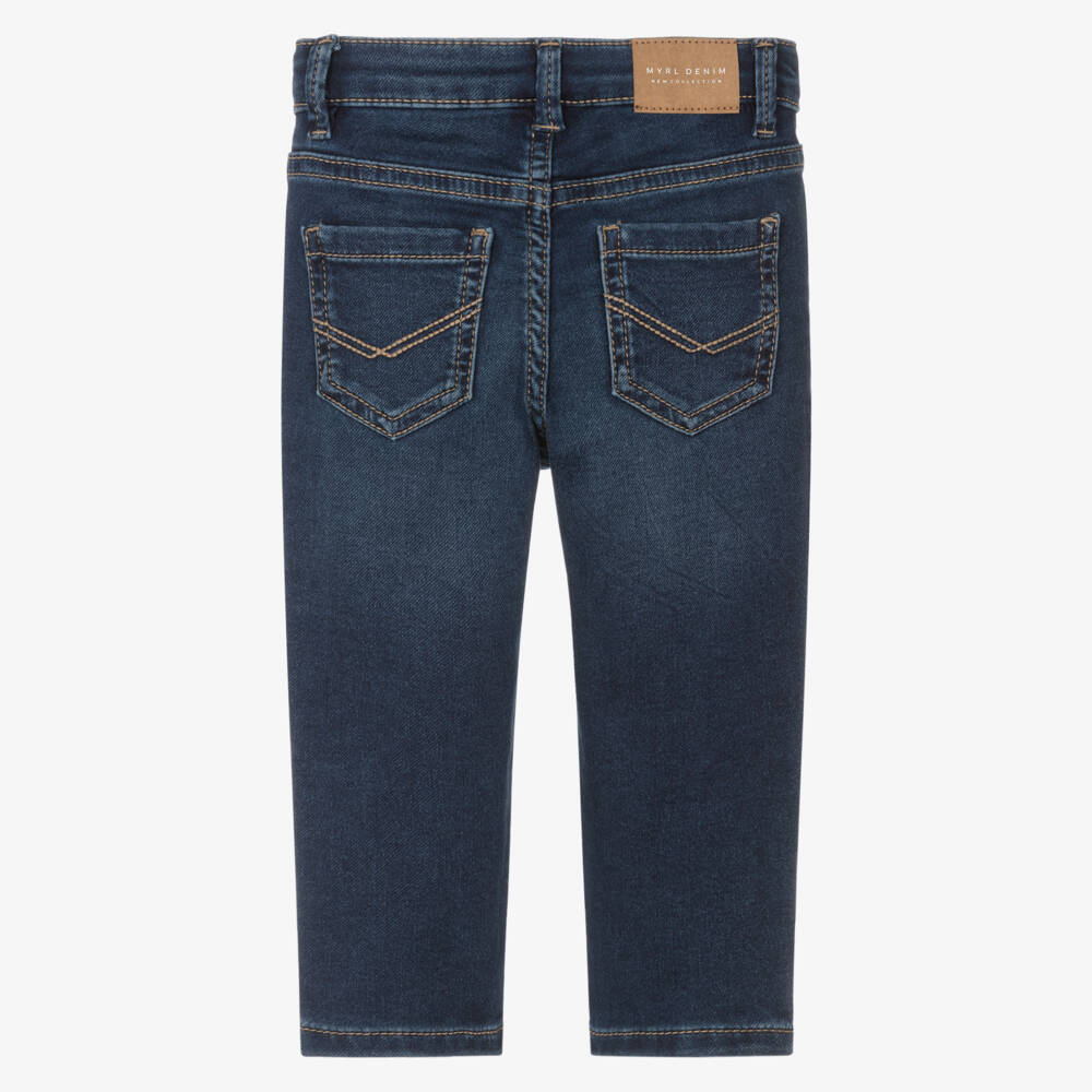 Mayoral-Boys Blue Slim Fit Denim Jeans | Childrensalon