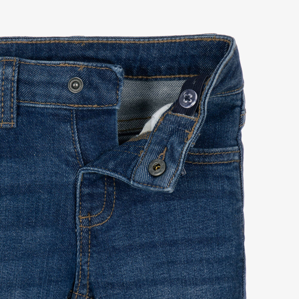 Mayoral-Boys Blue Slim Fit Denim Jeans | Childrensalon