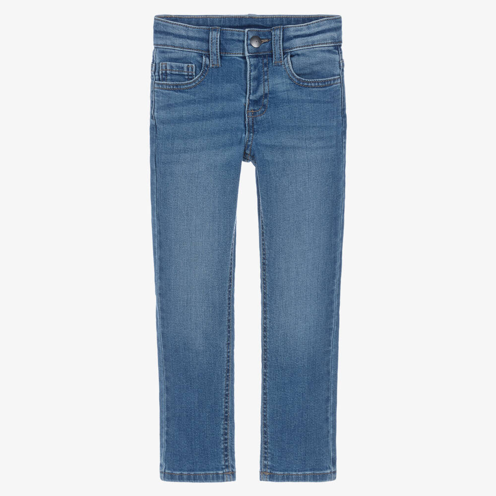 Mayoral-Boys Blue Slim Fit Denim Jeans | Childrensalon