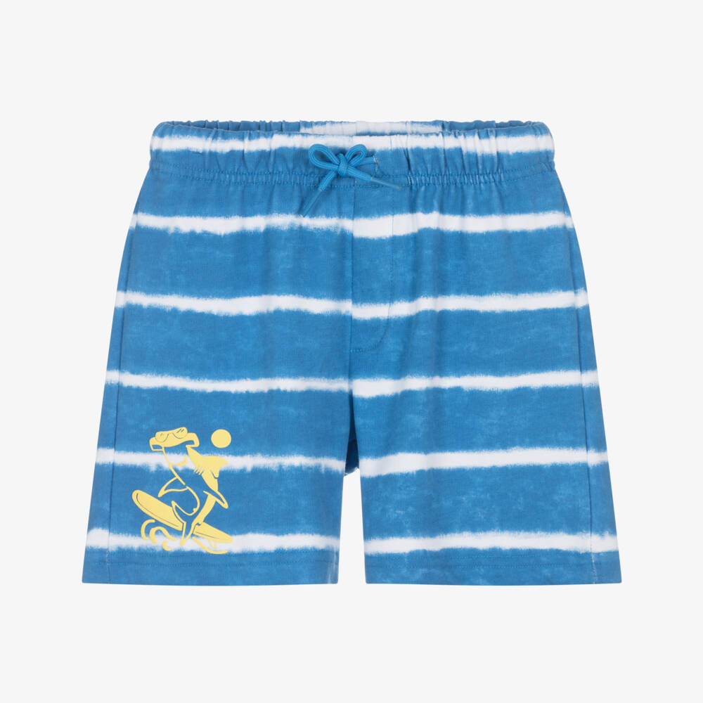 Mayoral-شورت جيرسي مقلم لون أزرق للأولاد | Childrensalon