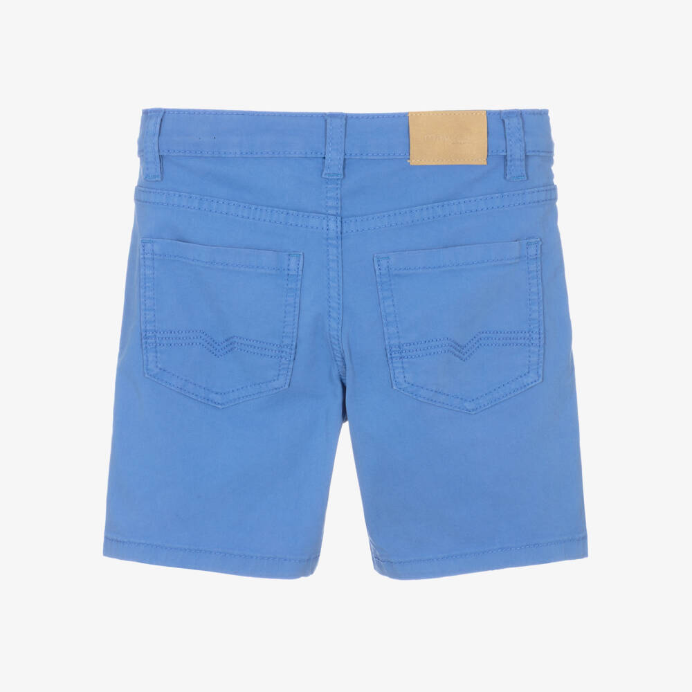 Mayoral-شورت تويل قطن لون أزرق فاتح للأولاد | Childrensalon