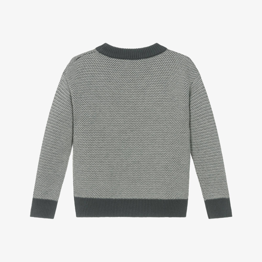 Mayoral-Свитер угольно-серый трикотажный для мальчиков | Childrensalon