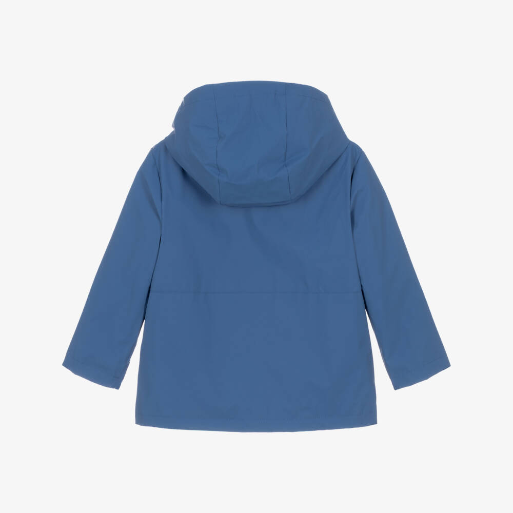 Mayoral-Boys Cobalt Blue Zip-Up Raincoat | Childrensalon