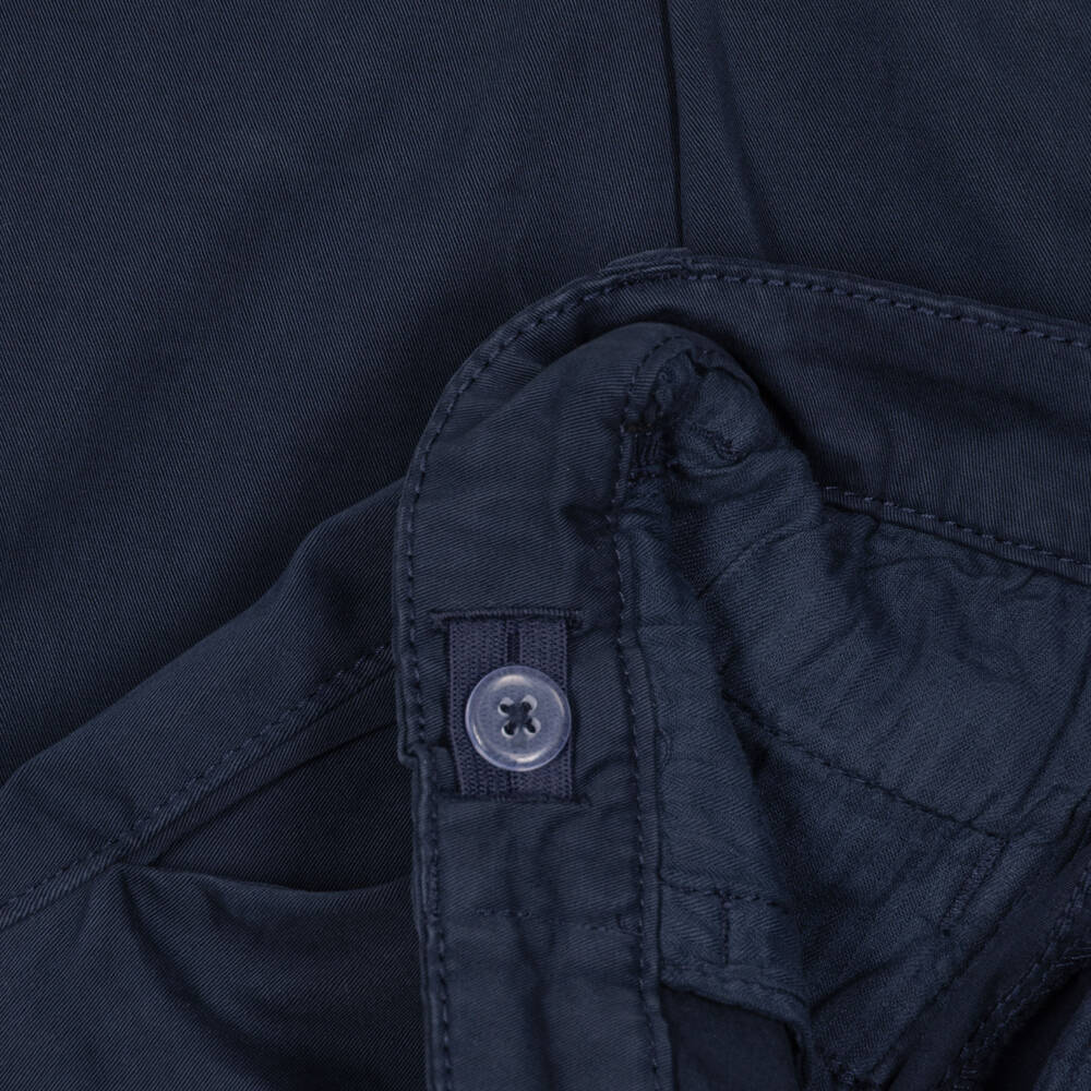 Mayoral-Boys Cotton Twill Chinos in Navy Blue | Childrensalon