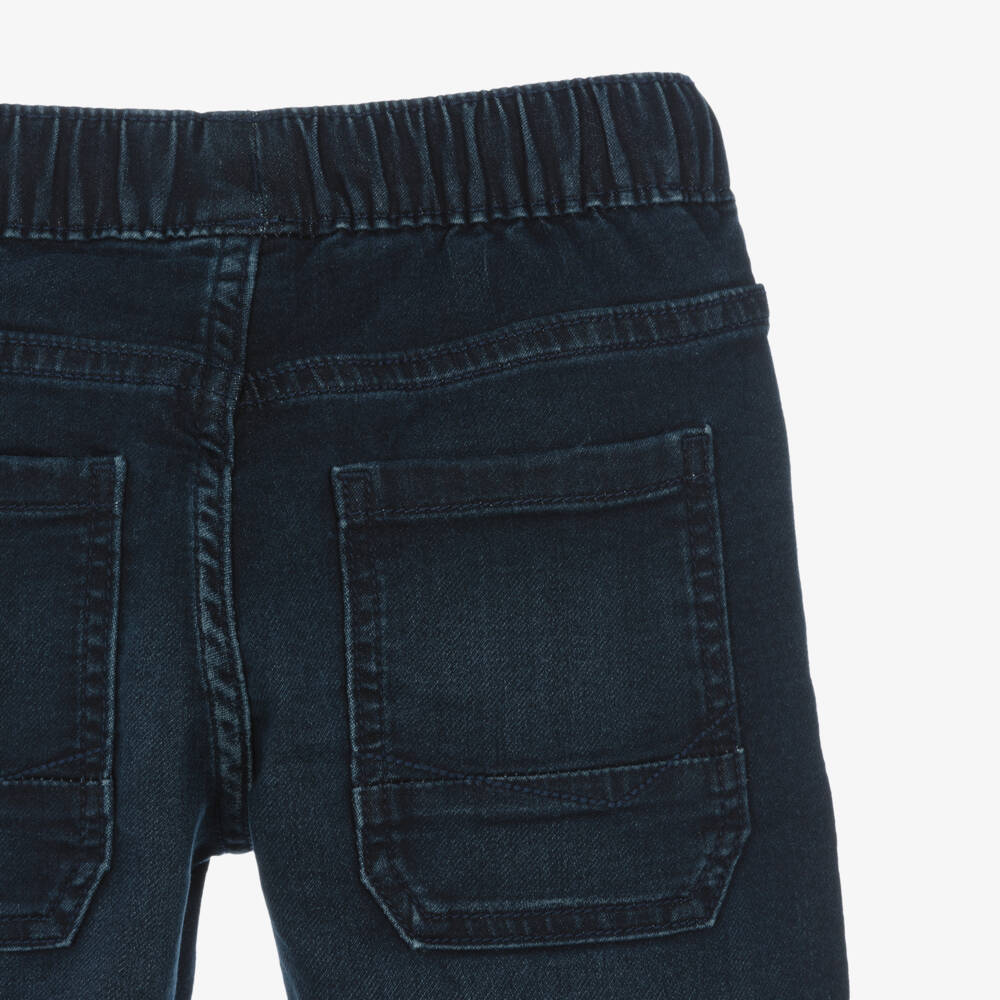 Mayoral-Boys Dark Blue Denim Jogger-Style Jeans | Childrensalon