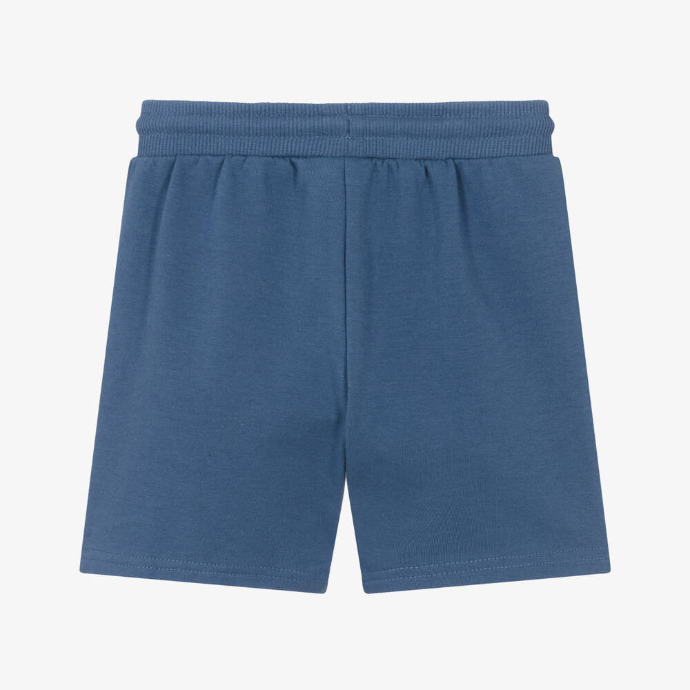 Mayoral-Boys Dark Blue Jersey Drawstring Shorts | Childrensalon