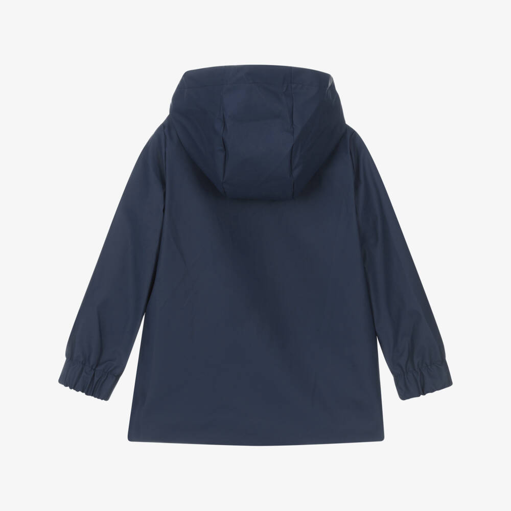 Mayoral-Boys Dark Blue Raincoat with Fleece Lining | Childrensalon