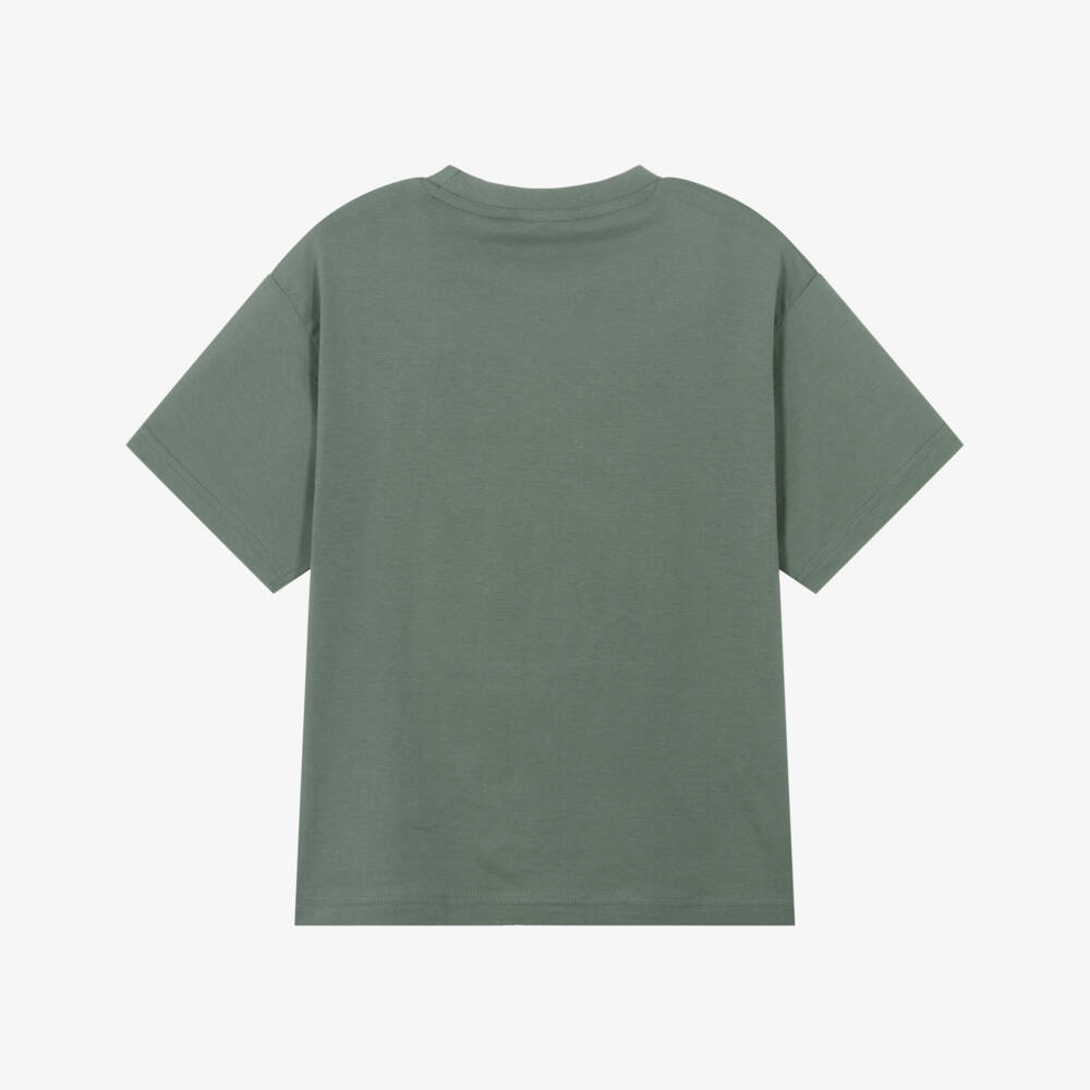 Mayoral Nukutavake-Boys Green Cotton Gaming Print T-Shirt | Childrensalon