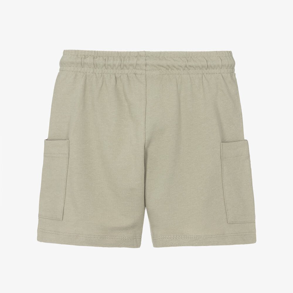 Mayoral-شورت بجيوب جانبية قطن جيرسي لون أخضر للأولاد | Childrensalon