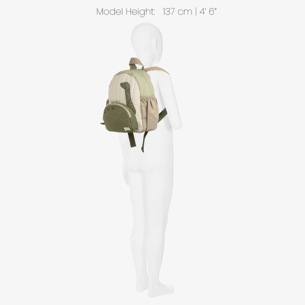 Mayoral-Boys Green Dinosaur Mini Backpack (26cm) | Childrensalon