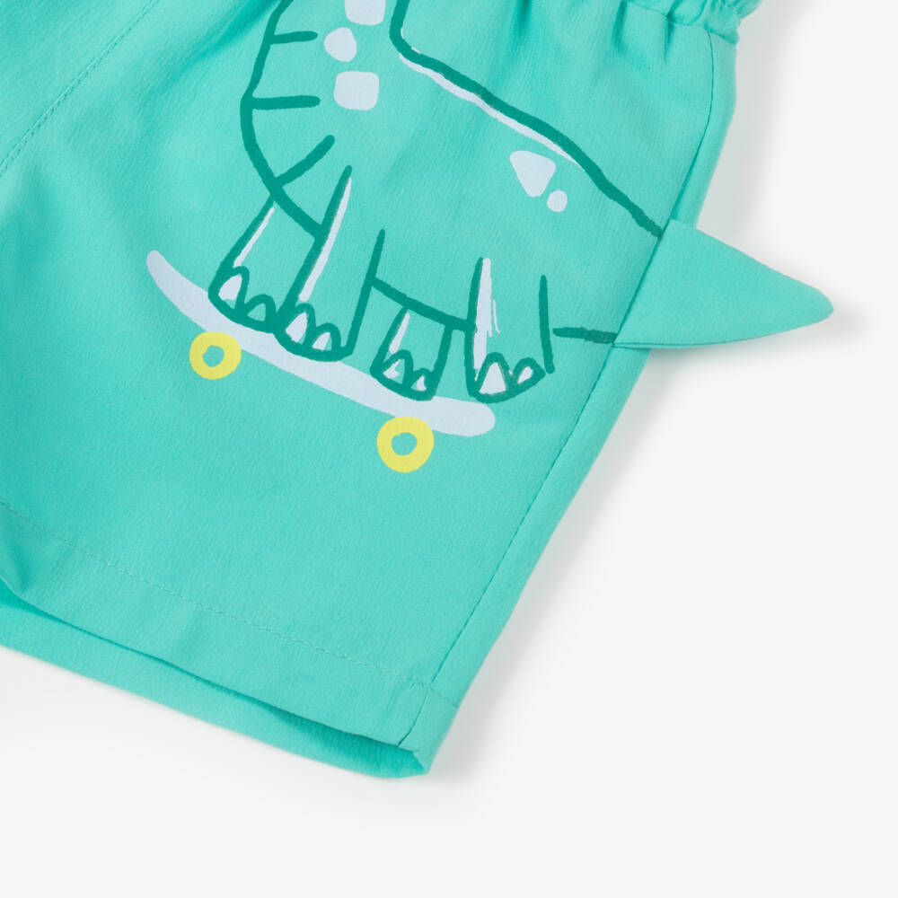 Mayoral-Boys Green Dinosaur Swim Set (UPF40+) | Childrensalon