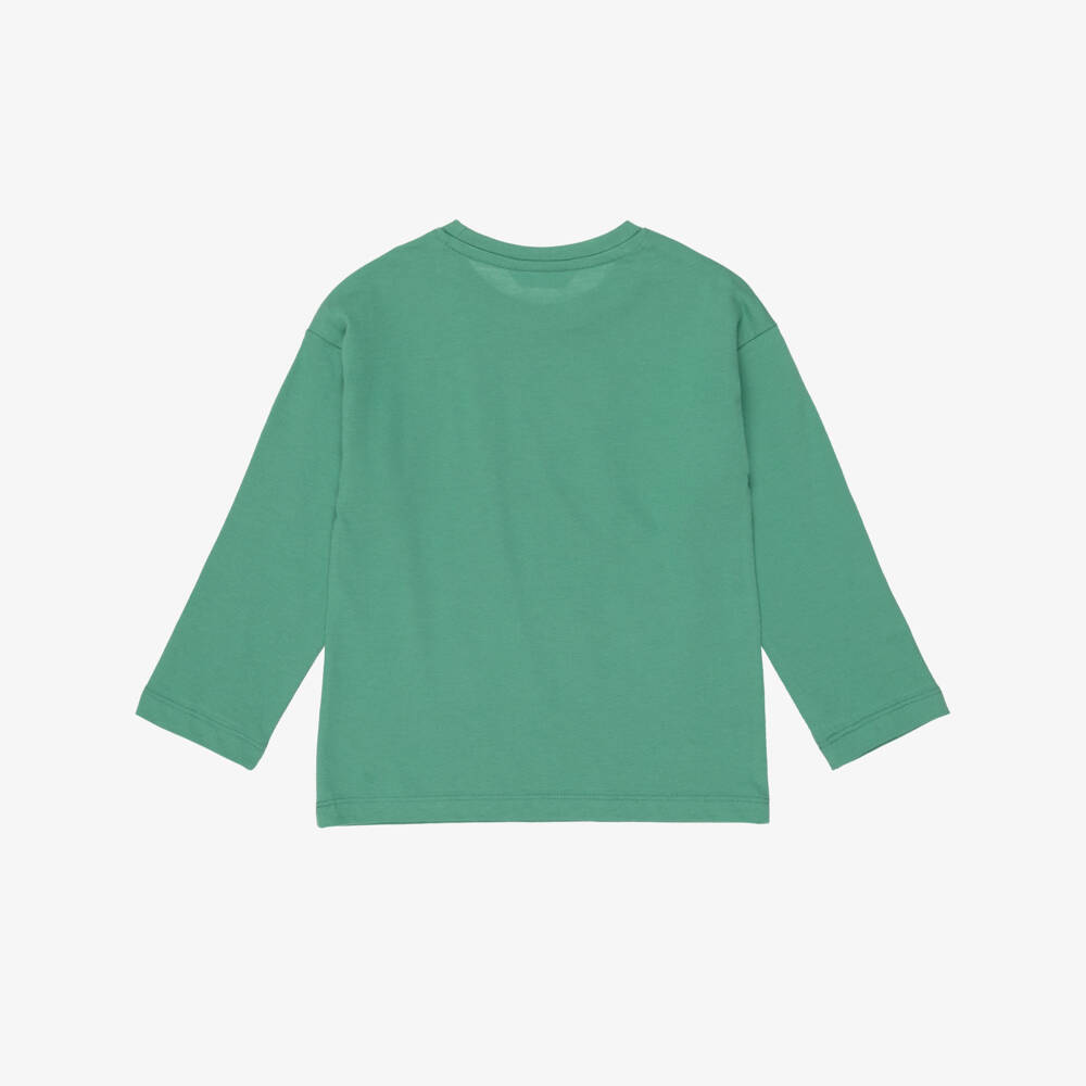 Mayoral-Boys Green & Ivory Car Print Tops (2 Pack) | Childrensalon