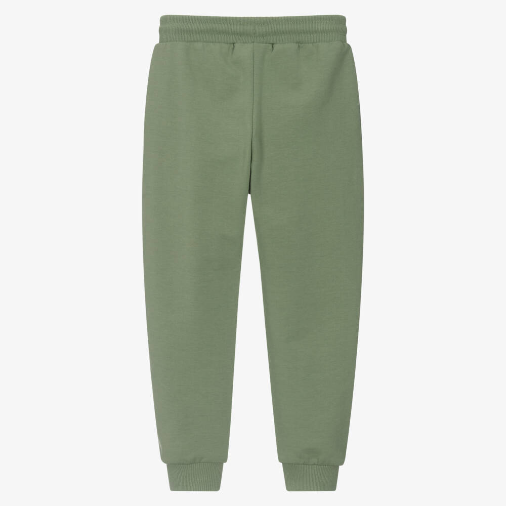 Mayoral-Boys Green Jersey Joggers | Childrensalon