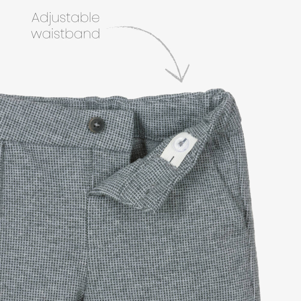 Mayoral-Серые брюки из ворсистого хлопка для мальчиков | Childrensalon