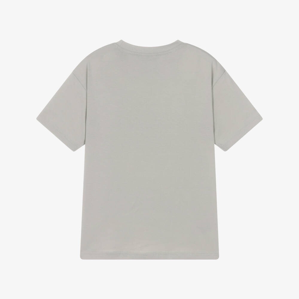 Mayoral Nukutavake-تيشيرت قطن بشعار مجزأ لون رمادي للأولاد | Childrensalon