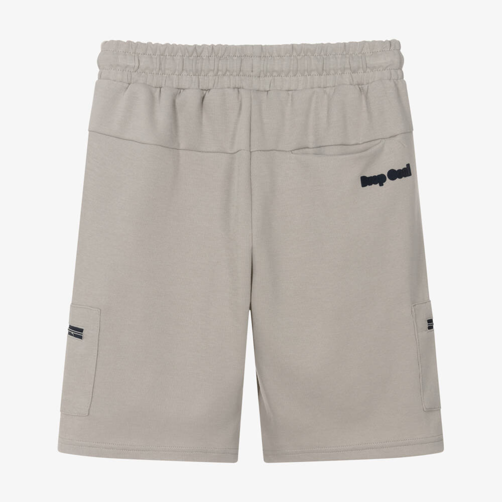 Mayoral Nukutavake-Boys Grey Cotton Jersey Bermuda Shorts | Childrensalon