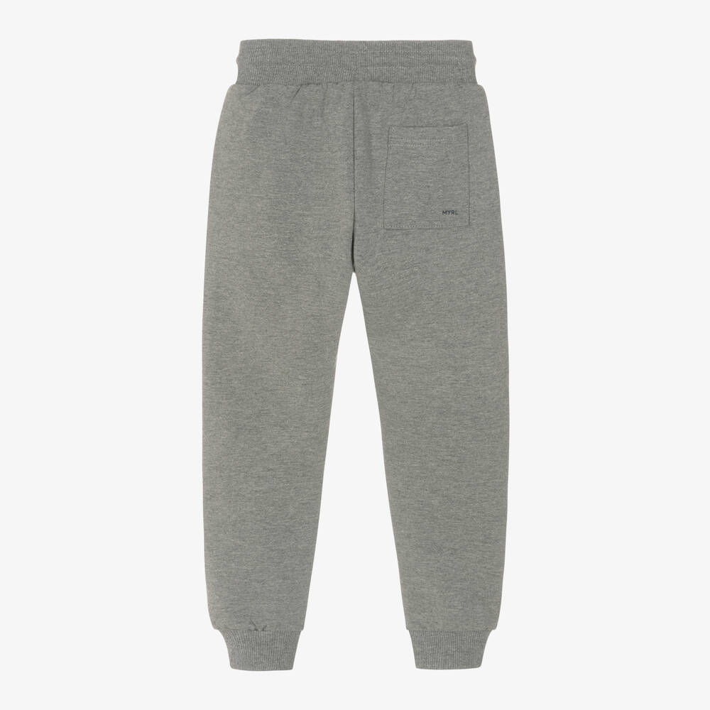 Mayoral-Boys Grey Cotton Joggers | Childrensalon