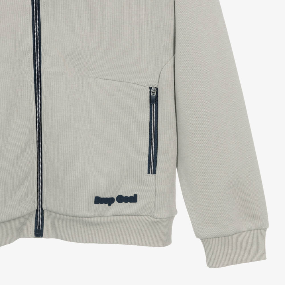 Mayoral Nukutavake-توب بسحاب بغطاء رأس لون رمادي للأولاد | Childrensalon