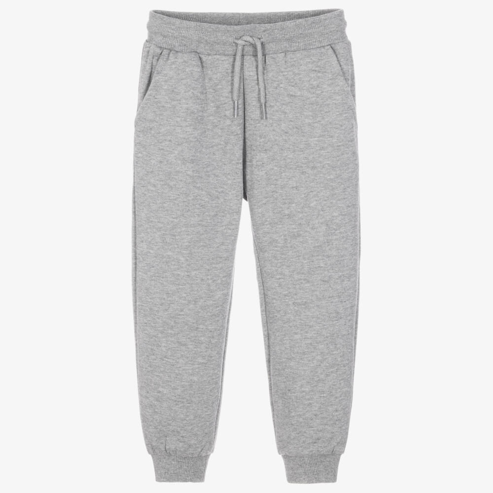 Mayoral-Boys Grey Marl Cuffed Joggers  | Childrensalon