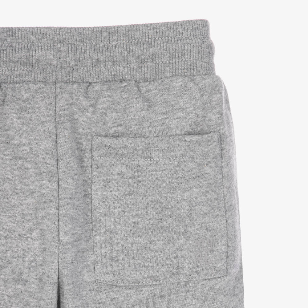 Mayoral-Boys Grey Marl Cuffed Joggers | Childrensalon