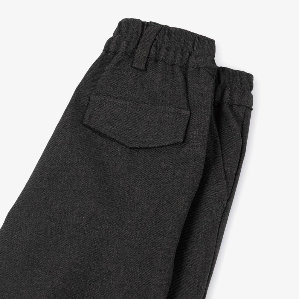 Mayoral-Boys Grey Twill Shorts | Childrensalon