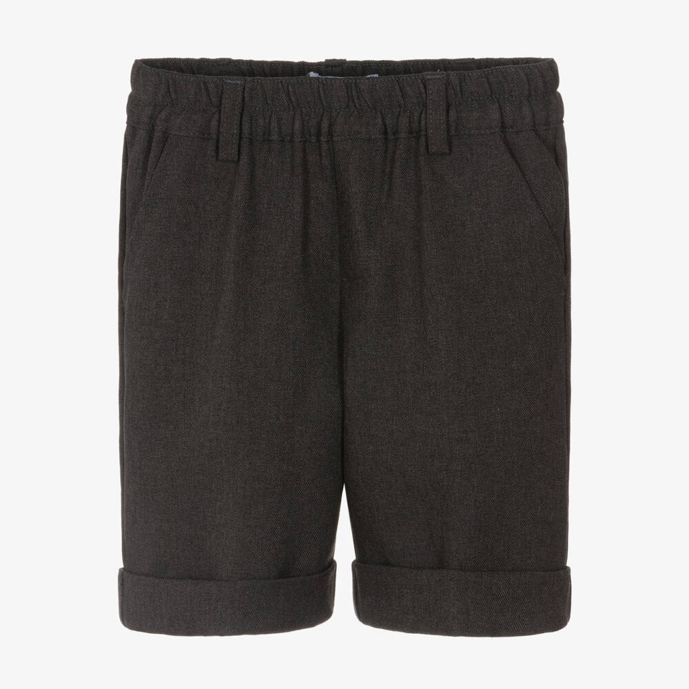 Mayoral-Boys Grey Twill Shorts | Childrensalon