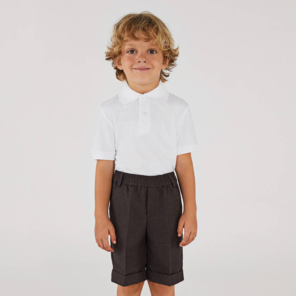 Mayoral-Шорты серые из твила для мальчиков | Childrensalon