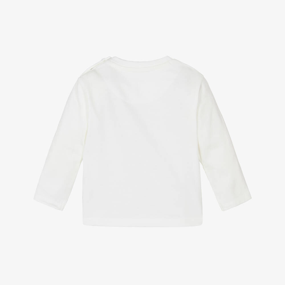 Mayoral-Boys Ivory Basketball Bear Print Cotton Top | Childrensalon