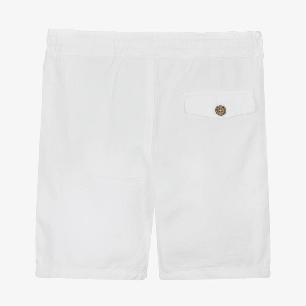 Mayoral-شورت قطن برباط لون عاجي للأولاد | Childrensalon