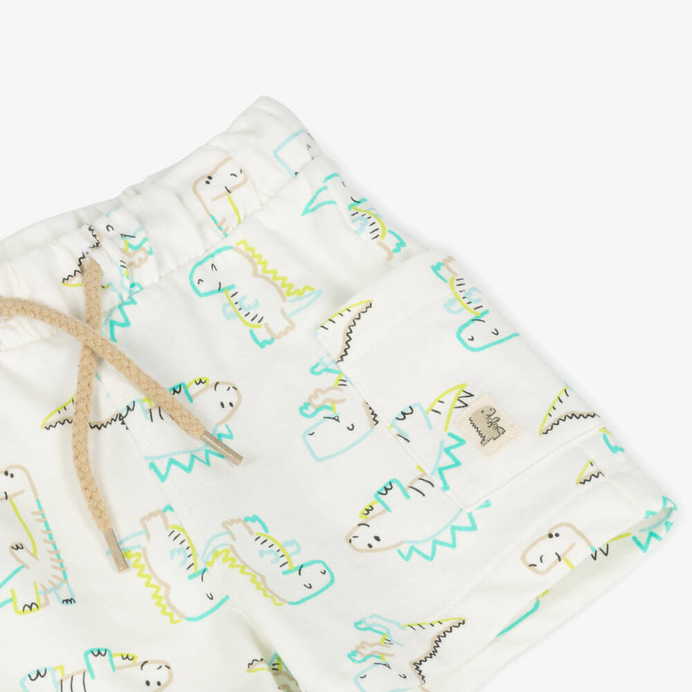 Mayoral-Boys Ivory Cotton Shorts | Childrensalon