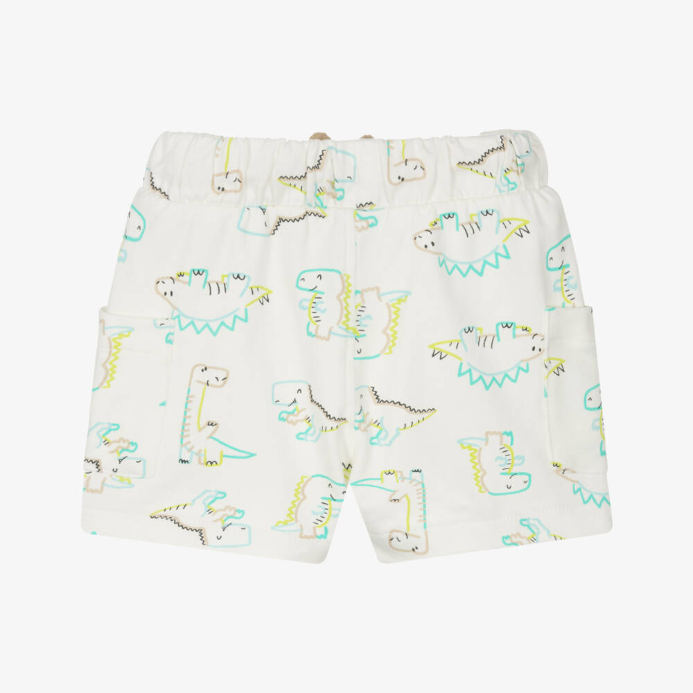 Mayoral-Boys Ivory Cotton Shorts | Childrensalon