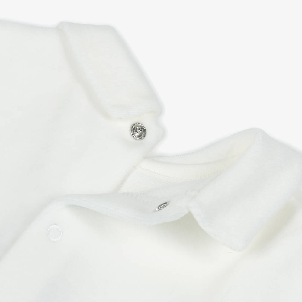 Mayoral Newborn-Boys Ivory & Green 2 Piece Babygrow | Childrensalon