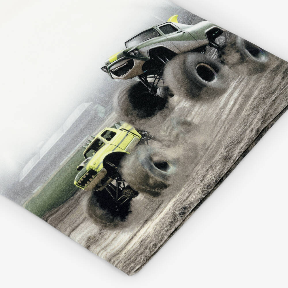 Mayoral-تيشيرت لون عاجي ورمادي للأولاد | Childrensalon