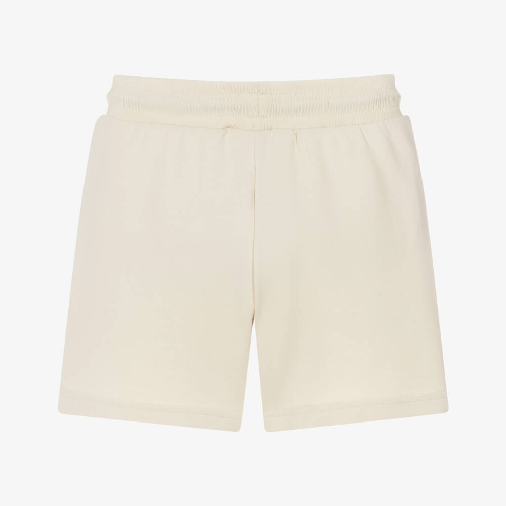 Mayoral-Boys Ivory Jersey Drawstring Shorts | Childrensalon
