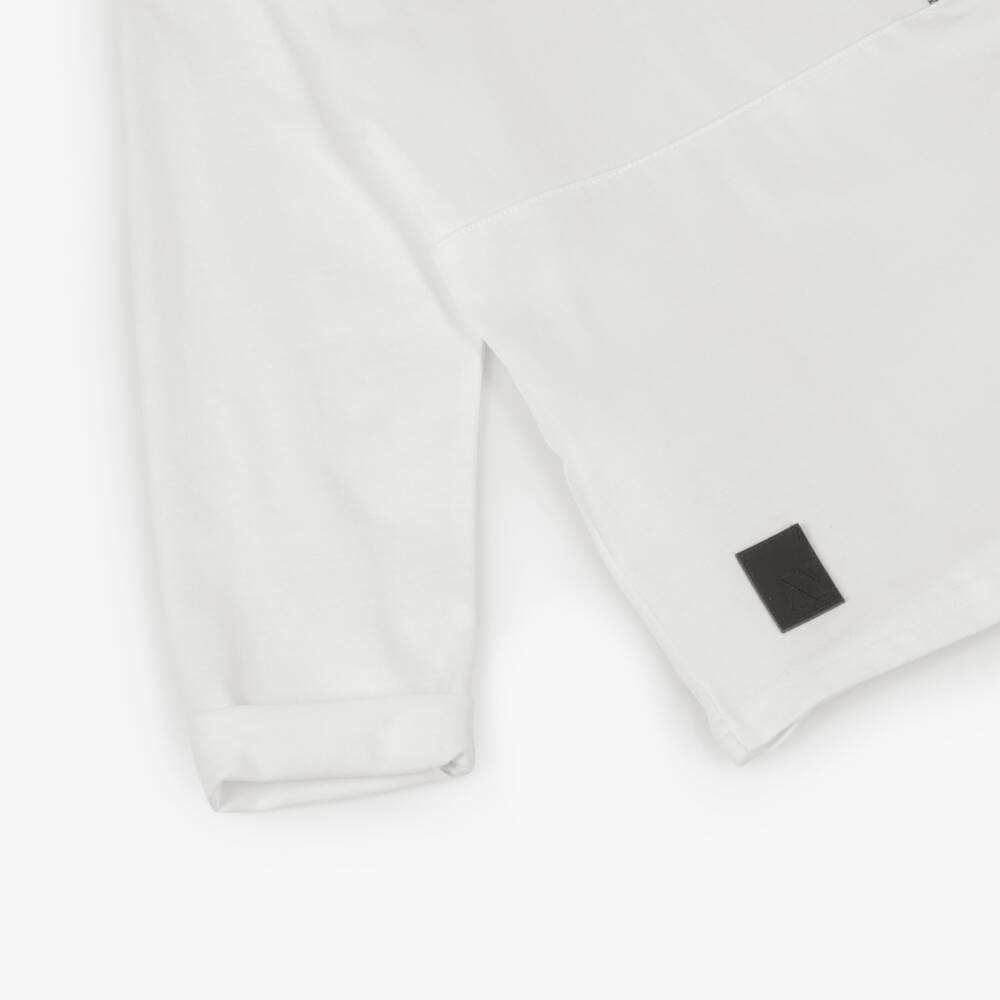 Mayoral Nukutavake-Boys Ivory Pocket Detail Cotton Jersey Top | Childrensalon
