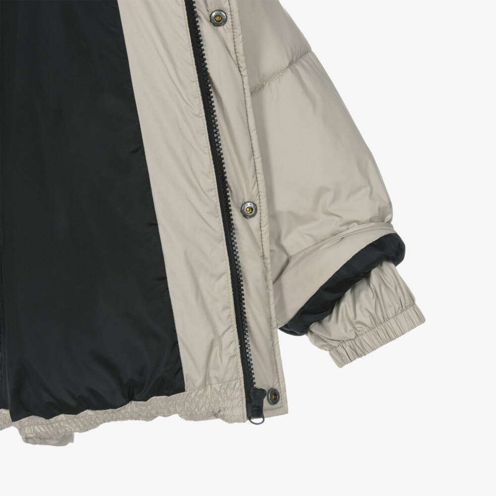 Mayoral Nukutavake-Boys Light Beige Puffer Jacket | Childrensalon