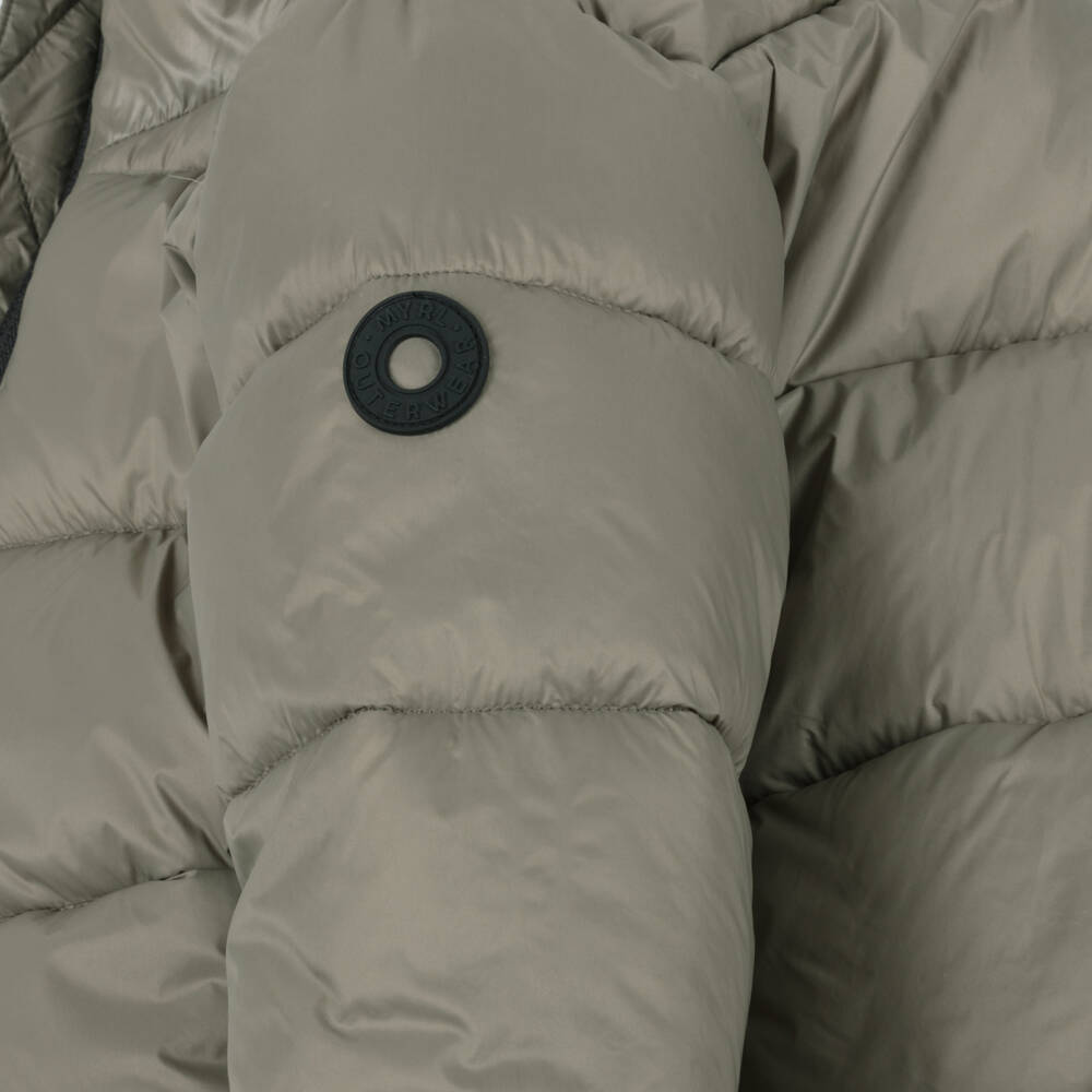 Mayoral-Куртка-пуховик зеленая хаки для мальчиков | Childrensalon