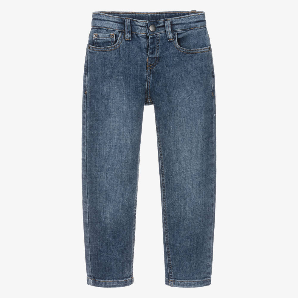 Mayoral-بنطلون جينز دنيم لون أزرق مغسول للأولاد | Childrensalon