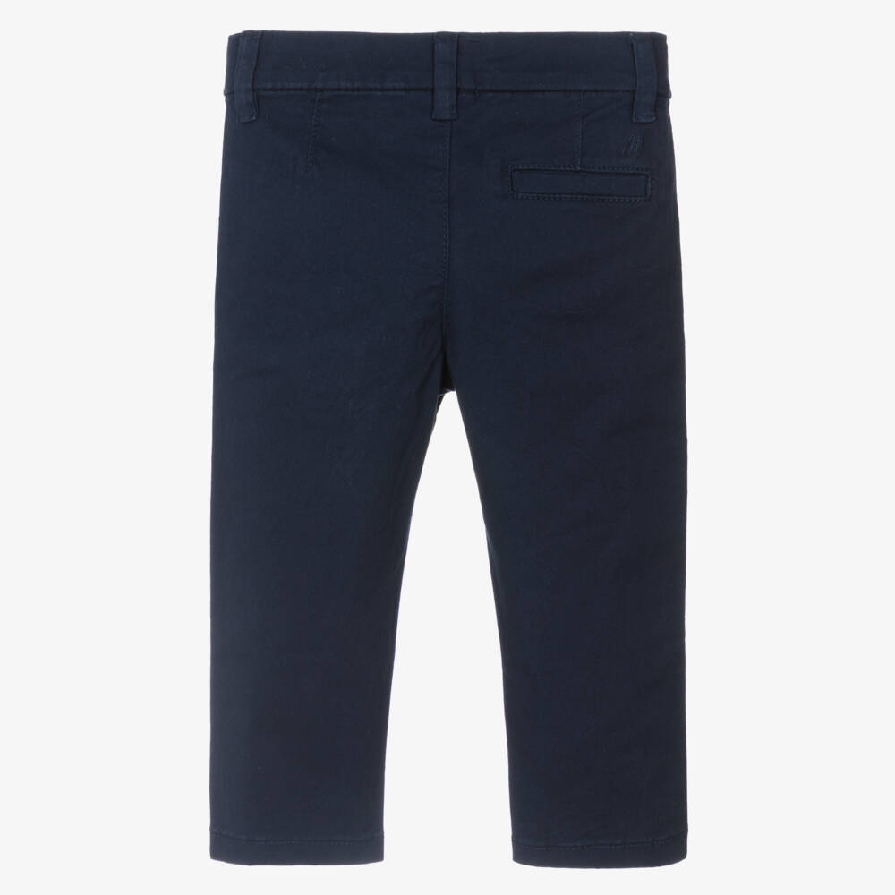 Mayoral-Boys Navy Blue Chino Trousers | Childrensalon