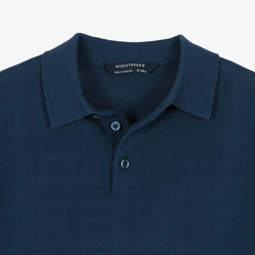 Mayoral Нукутаваке-Рубашка поло синяя из хлопка для мальчиков | Childrensalon