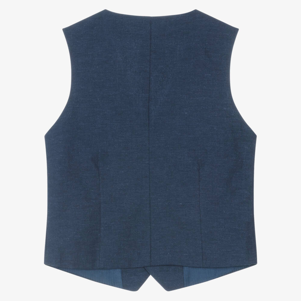 Mayoral Нукутаваке-Жилет синий из хлопка для мальчиков | Childrensalon