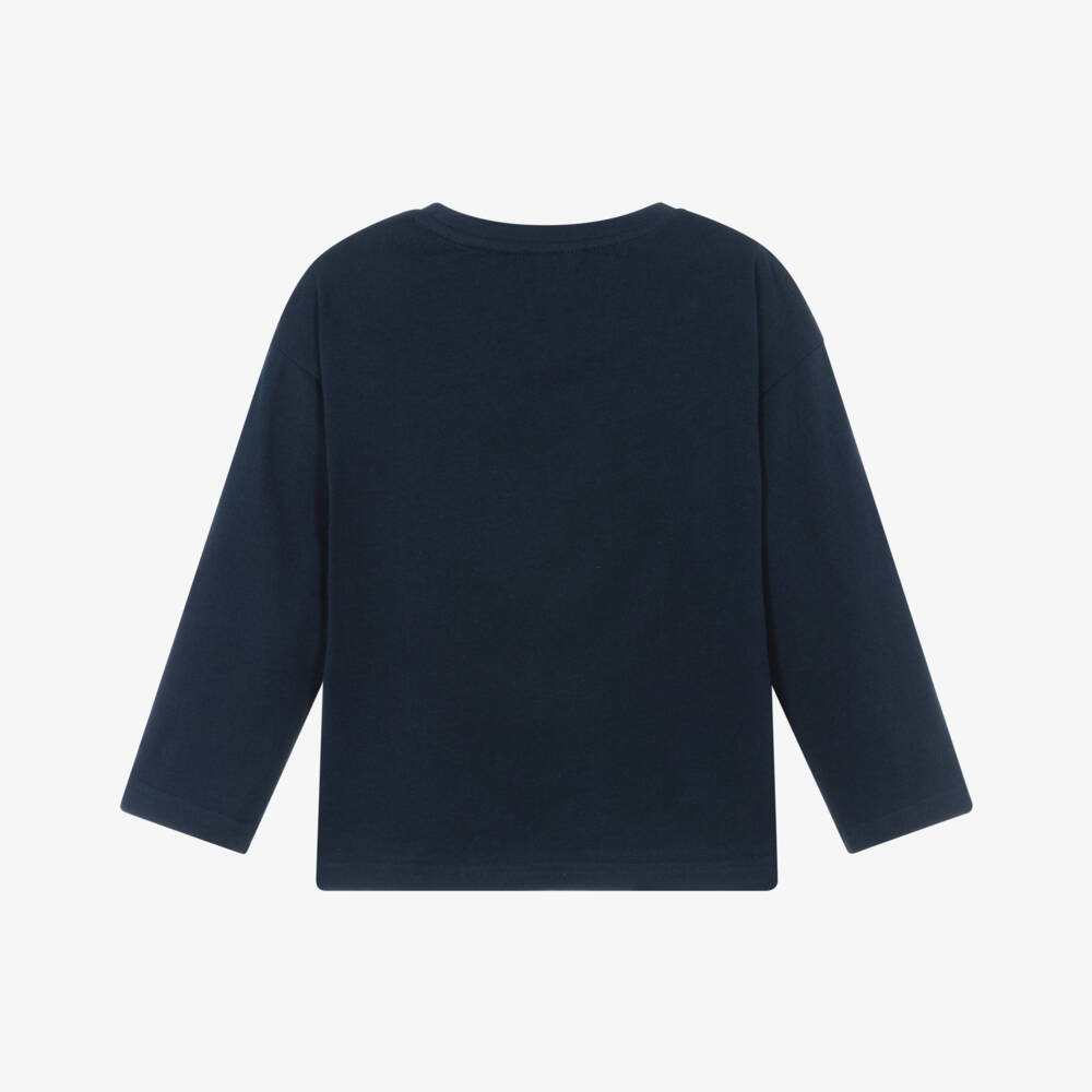 Mayoral-Boys Navy Blue Glow-in-the-Dark Robot Top | Childrensalon
