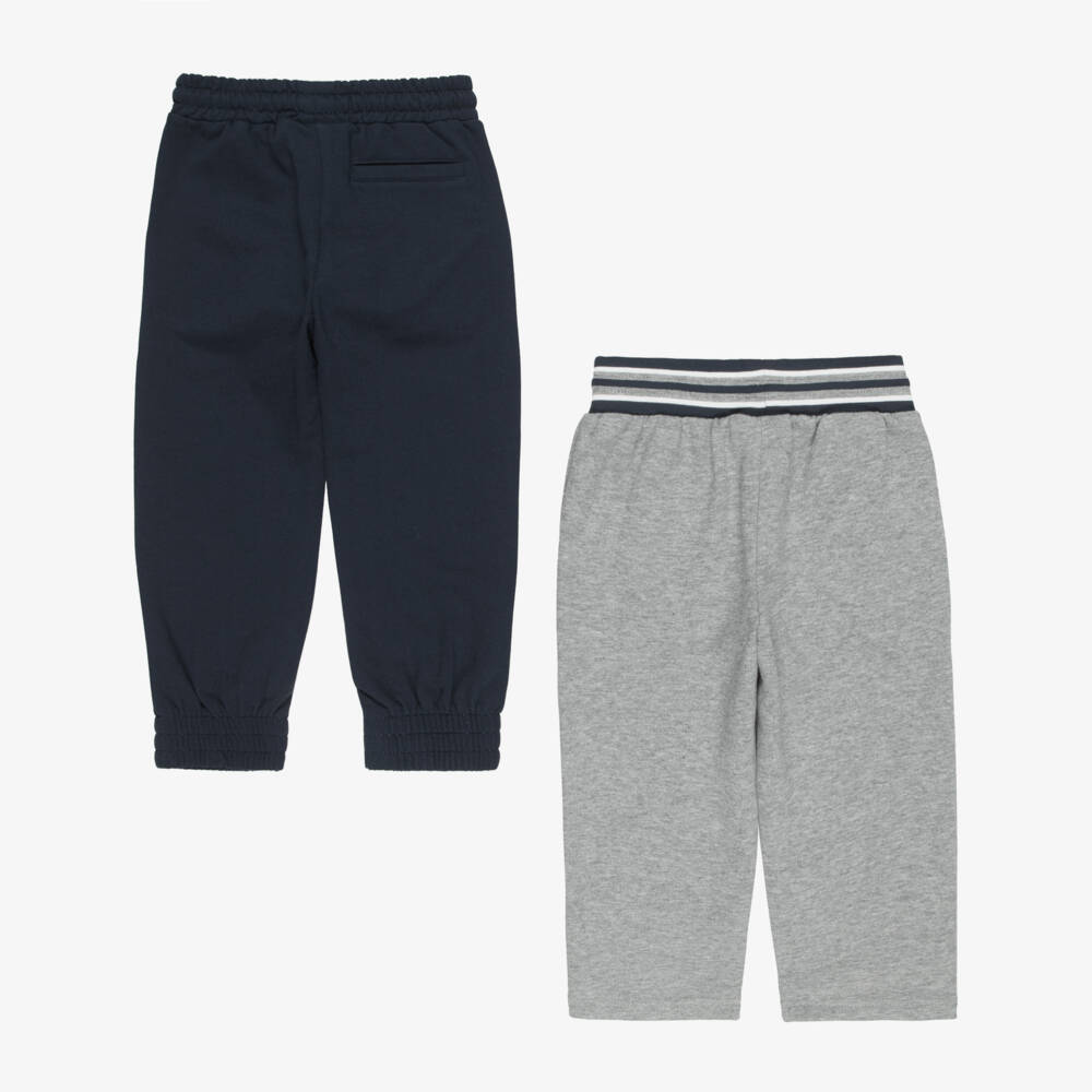 Mayoral-Boys Navy Blue & Grey Zip-Up Tracksuit Set | Childrensalon