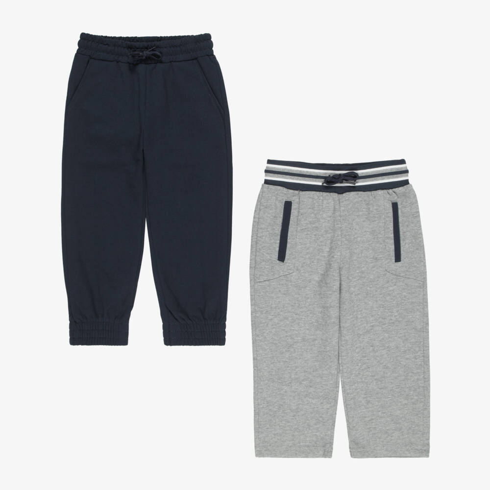 Mayoral-Boys Navy Blue & Grey Zip-Up Tracksuit Set | Childrensalon