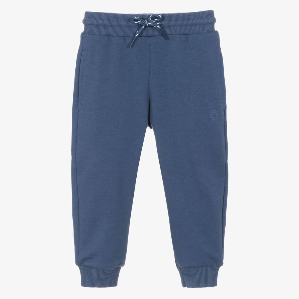 Mayoral-Boys Navy Blue Jersey Joggers | Childrensalon